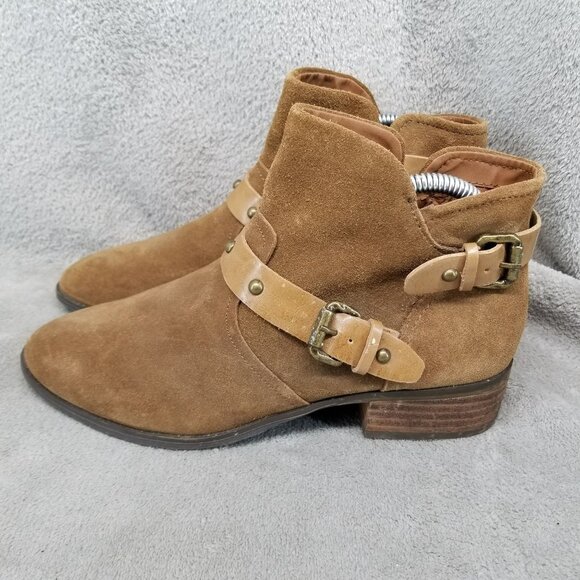 Crown Vintage Shoes - Crown Vintage Shoes Womens Size 8.5 Roberta Brown Suede Ankle Boots *NWOT*